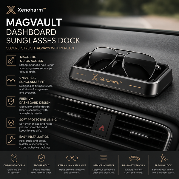 Xenoharm™ MagVault Dashboard Sunglasses Dock