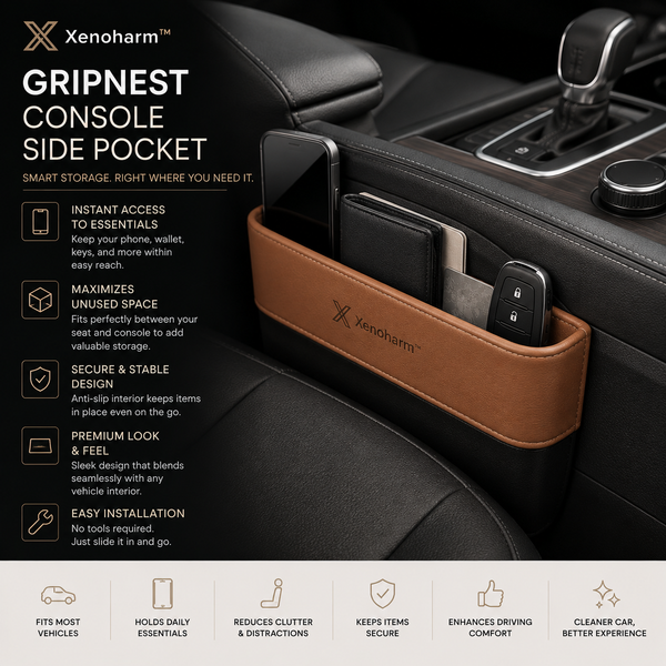 Xenoharm™ GripNest Console Side Pocket